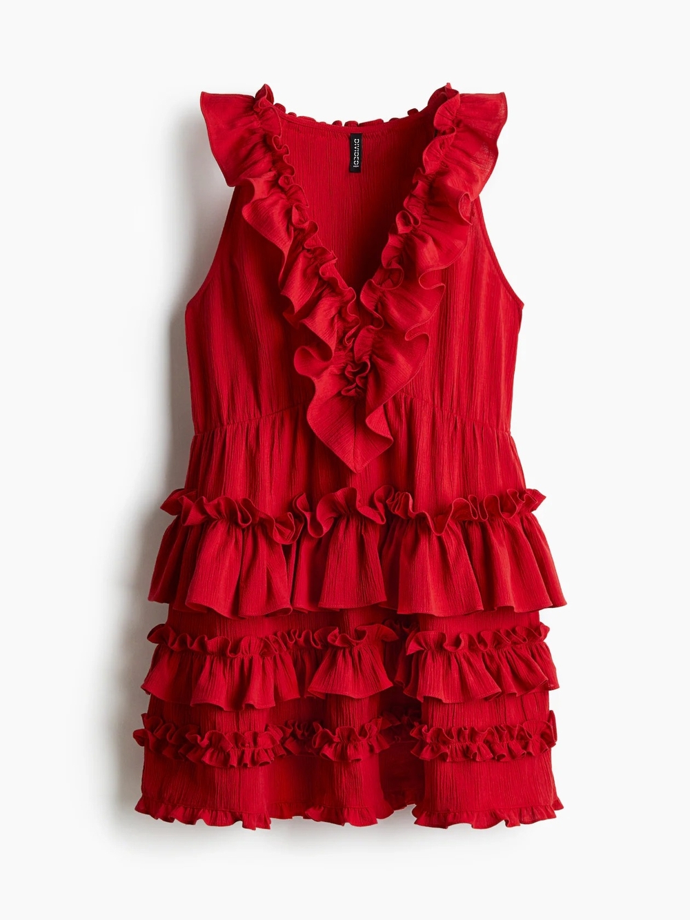 Soho Red Ruffled Tiered Girl's Dress